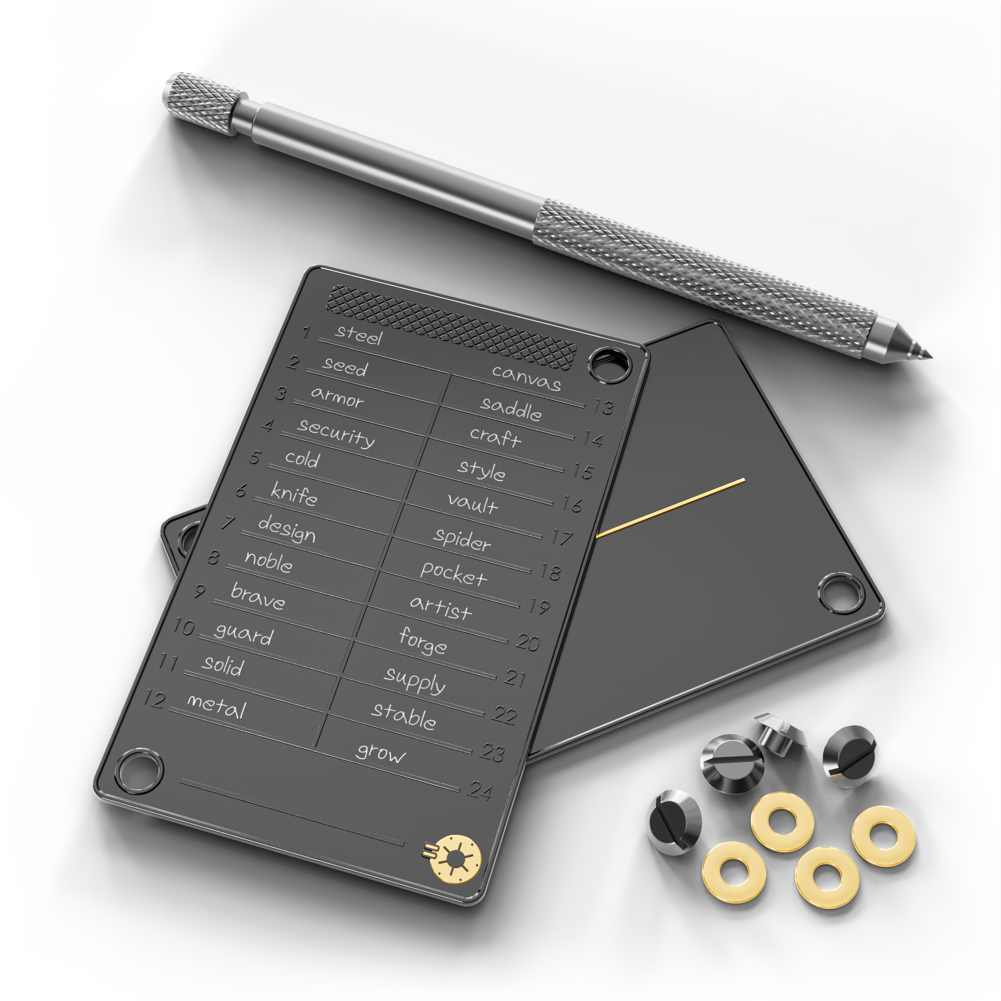 Premium Seed Phrase Wallet – Black Seed Ink