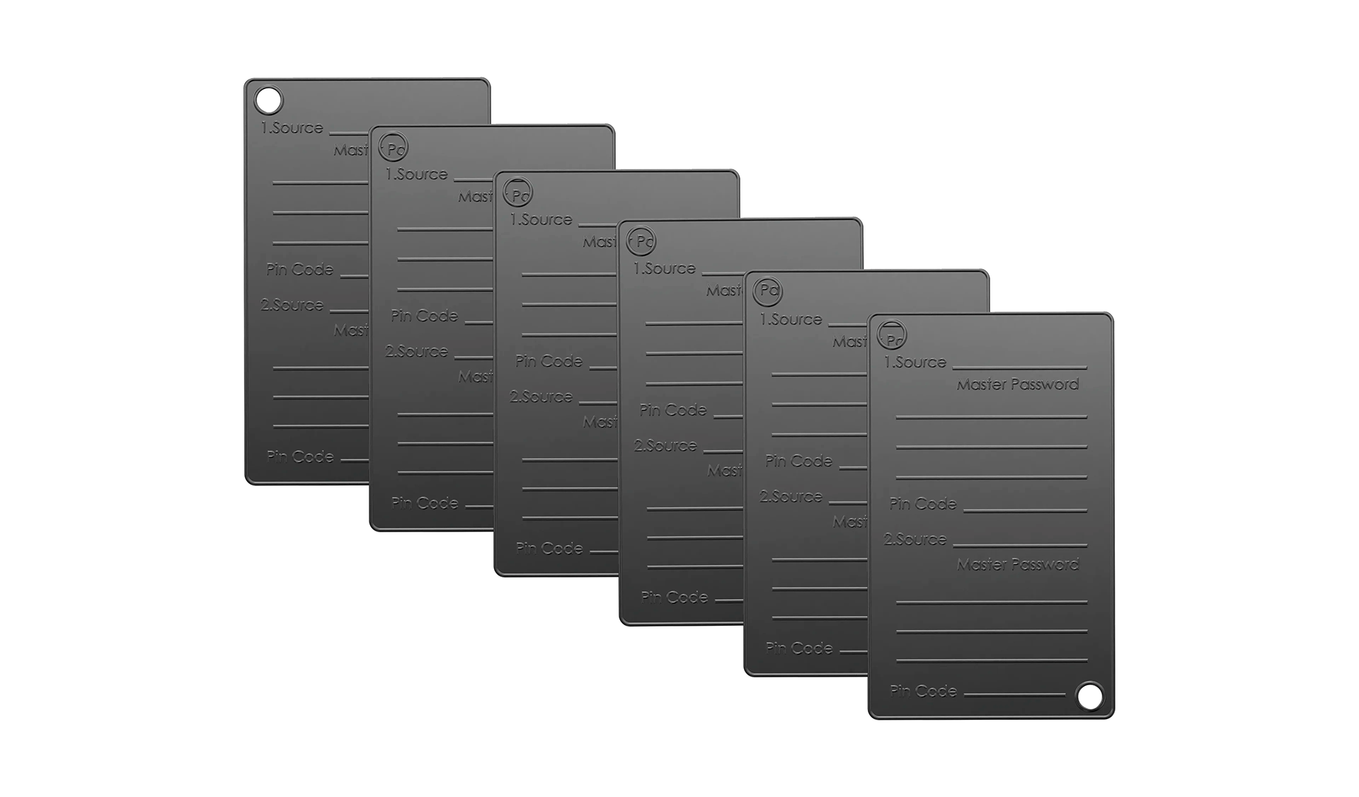Six master password cold wallets
