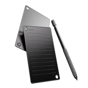 Steel black wallets front and back image with scribe