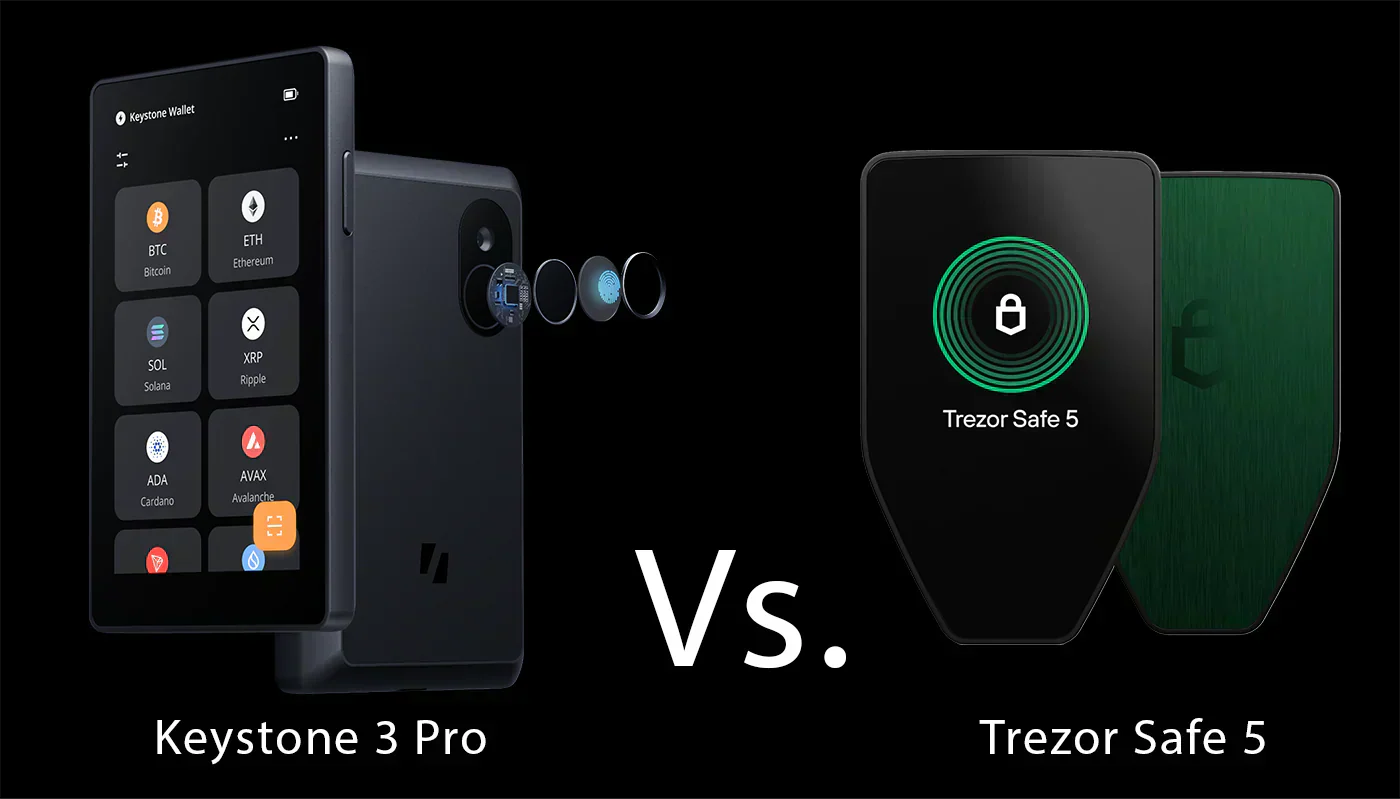 Keystone 3 Pro vs Trezor Safe 5