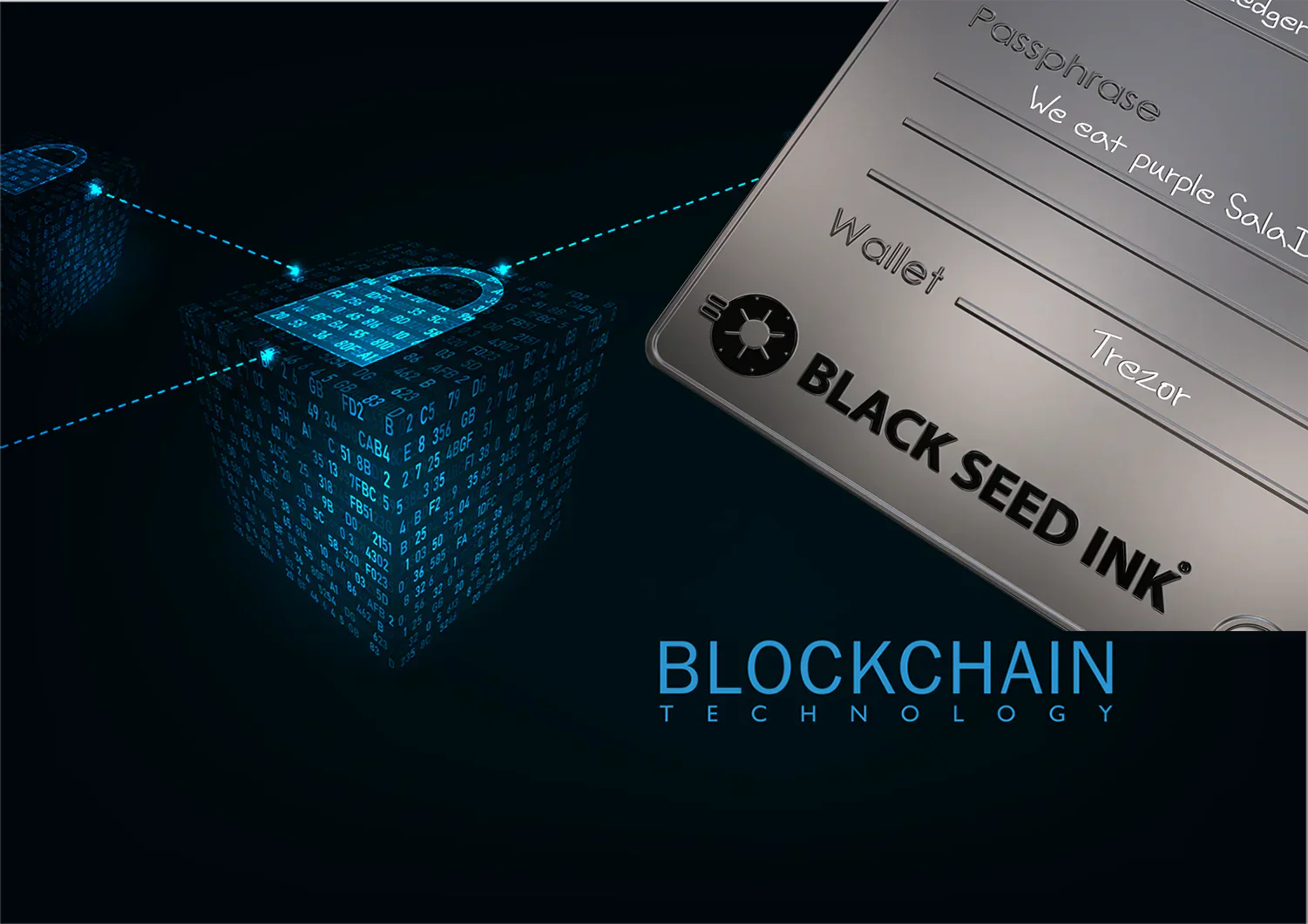 Passphrase wallet with etching