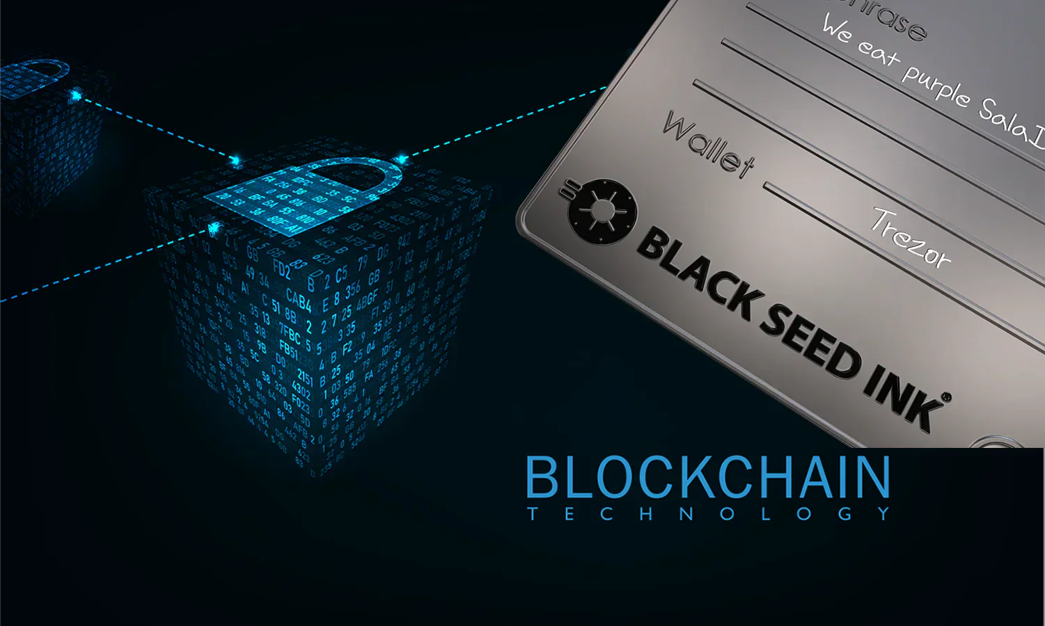 Passphrase wallet with etching