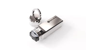 Brushed finish titanium steel storage capsule for Ledger Nano hardware wallet