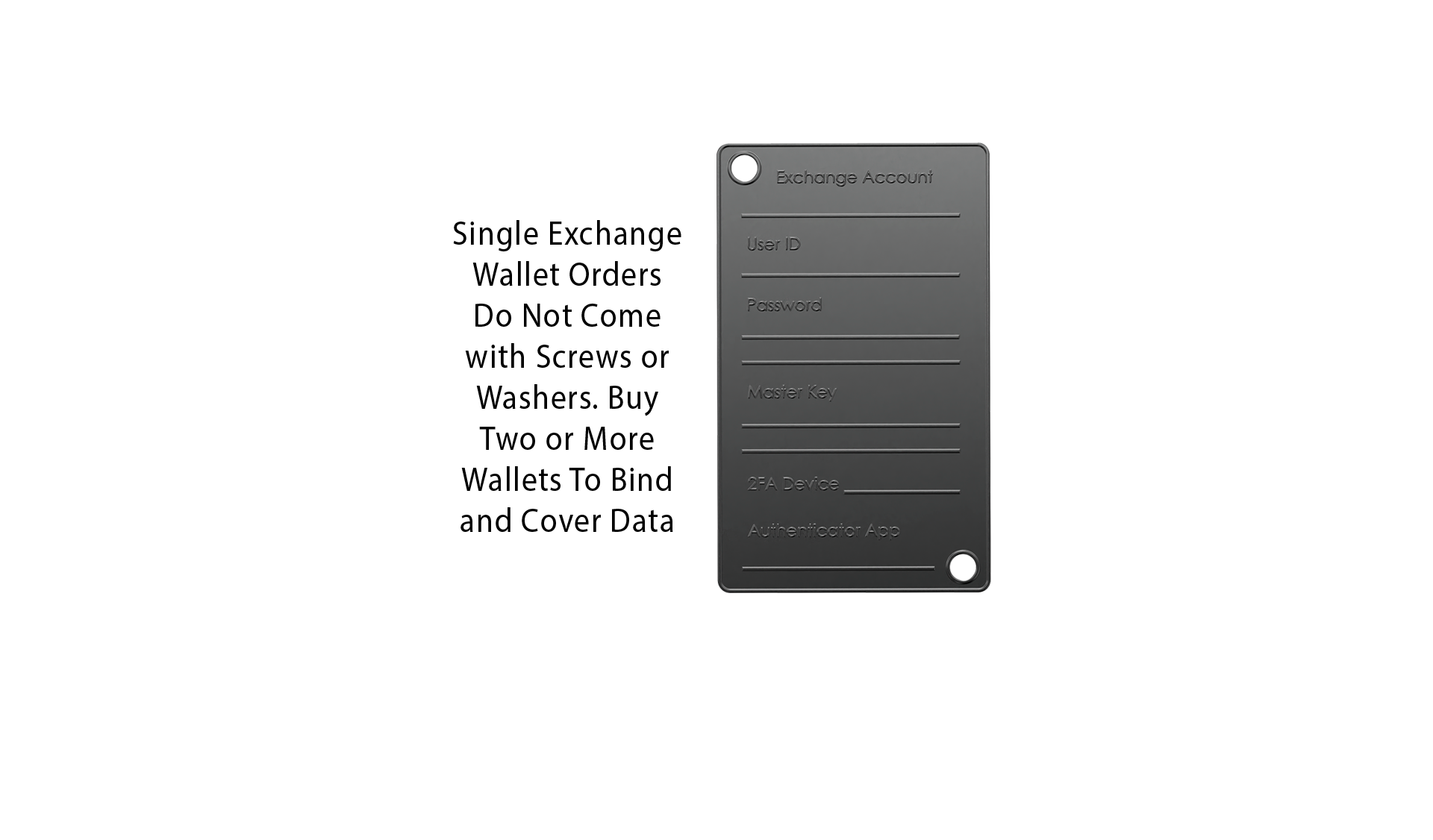 One crypto exchange cold wallet