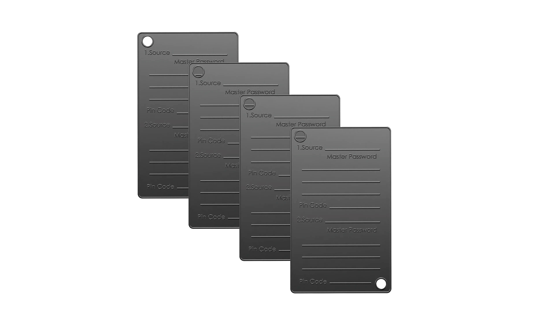 Four master password cold wallets