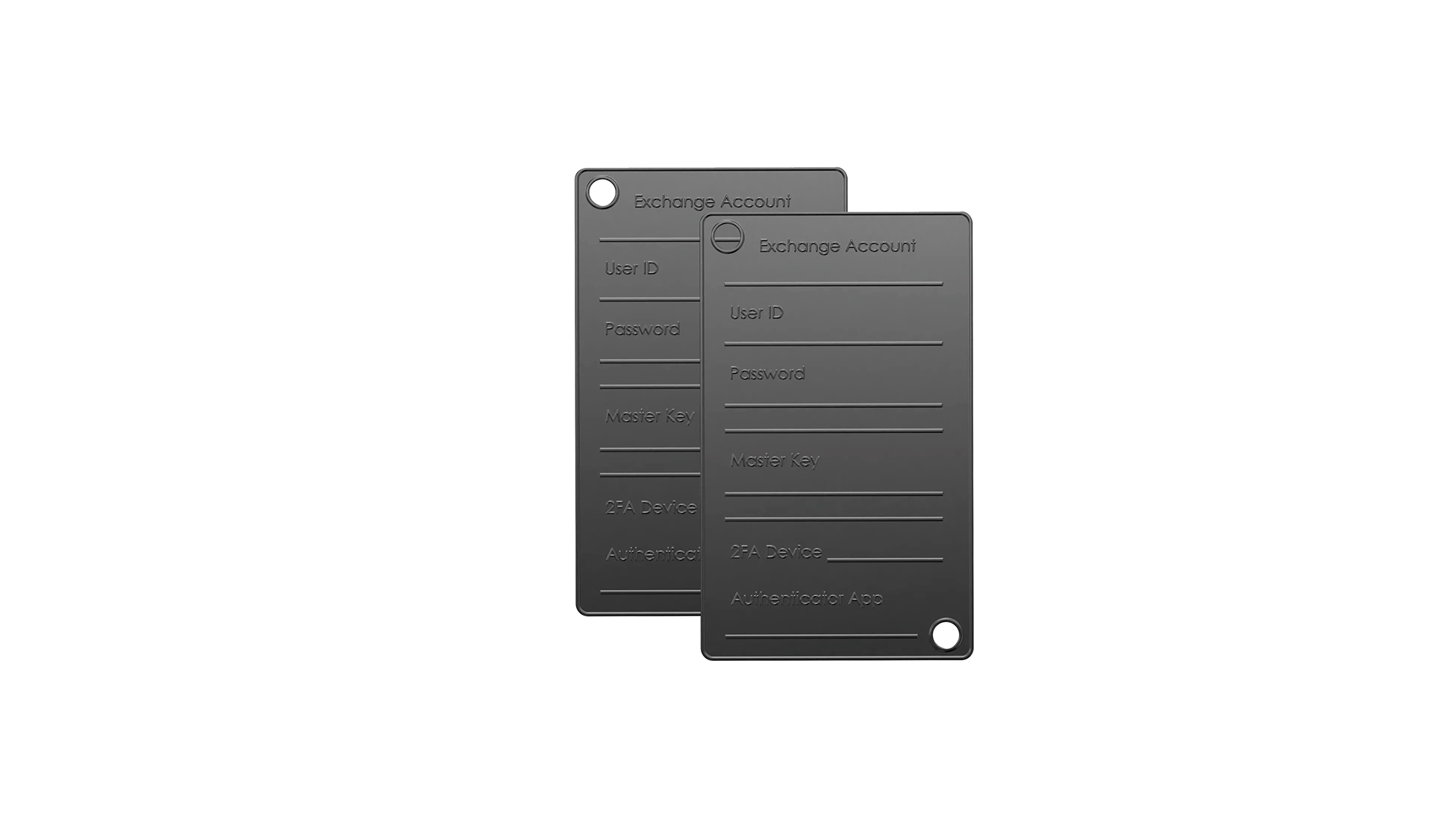 Two crypto exchange cold wallets