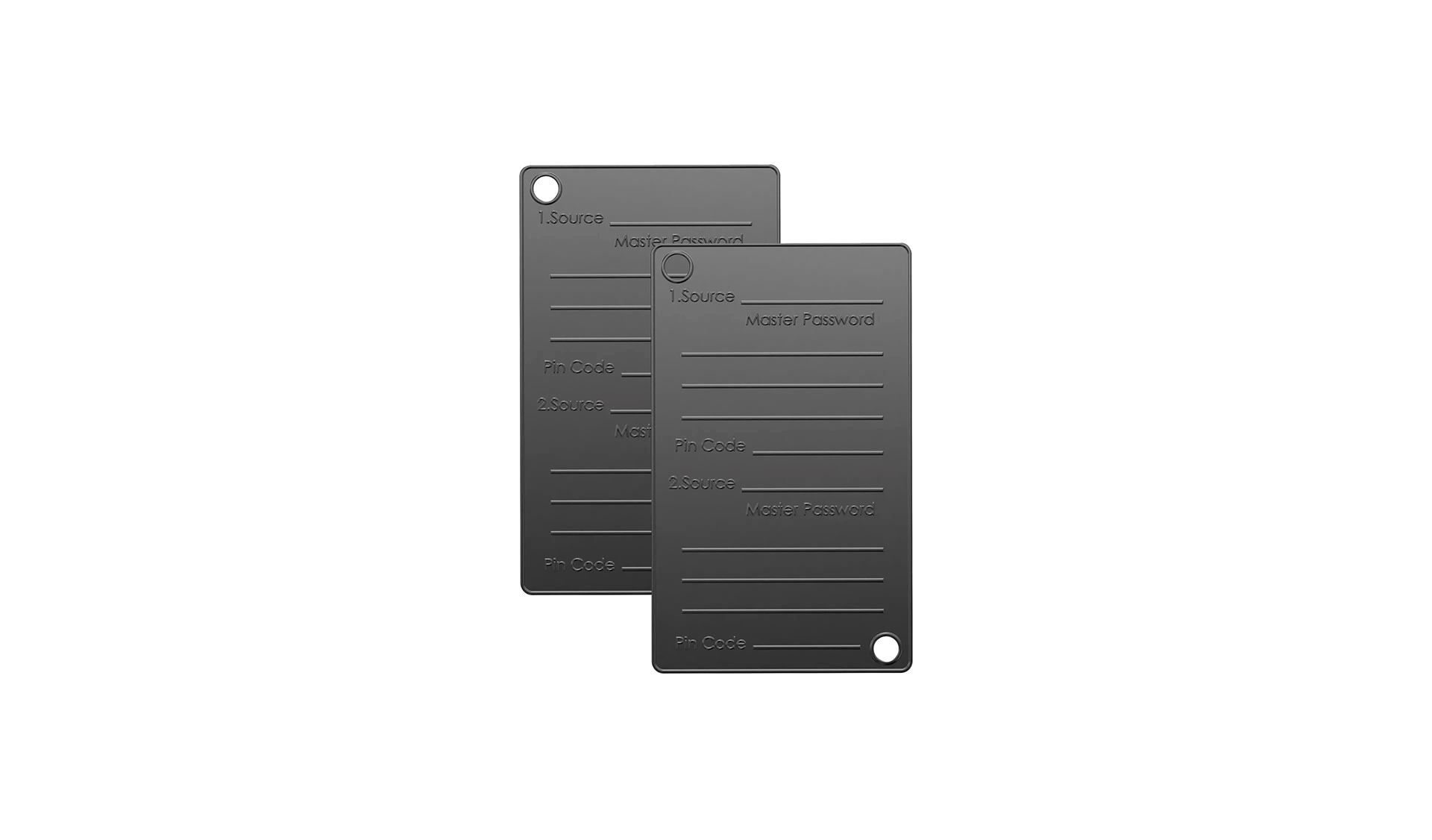 Two master password cold wallets
