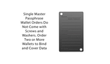 Master Password Backup Steel Plate
