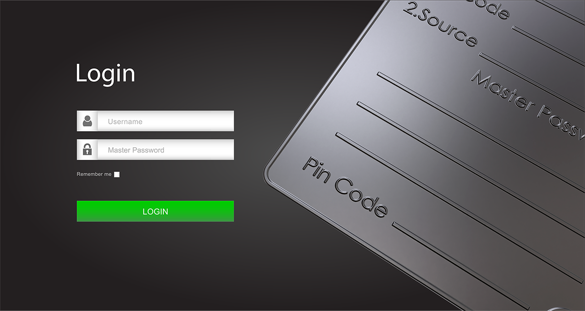 Wallet Password Plate Best Steel Master-Password Backup for Password Managers | Black Seed Ink