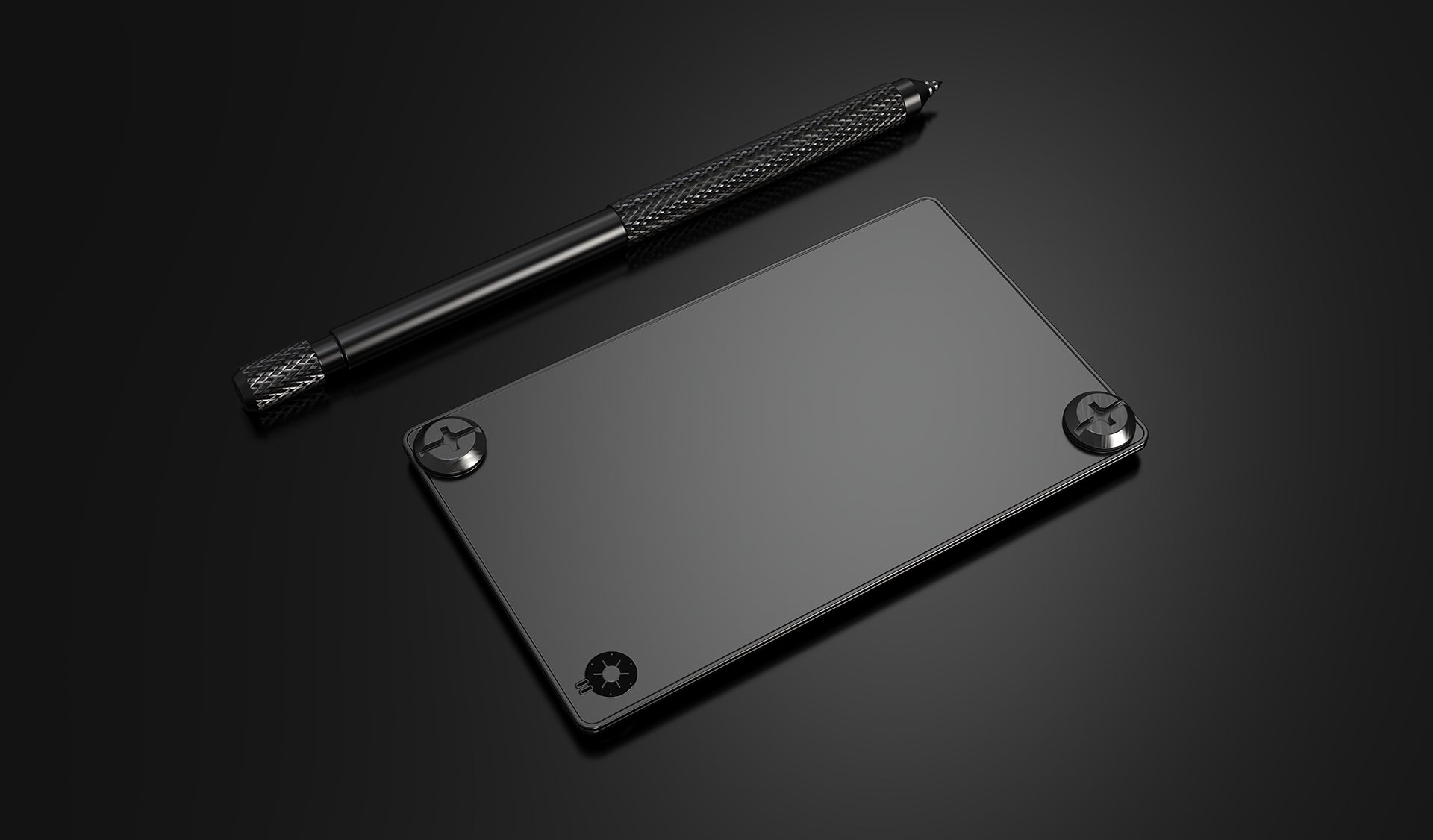 A bound stack of passphrase crypto cold wallets and etching tool