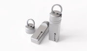 Two sandblast finish titanium storage capsule for Ledger Nano hardware wallet