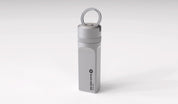 Sandblast titanium storage capsule for Ledger Nano hardware wallet