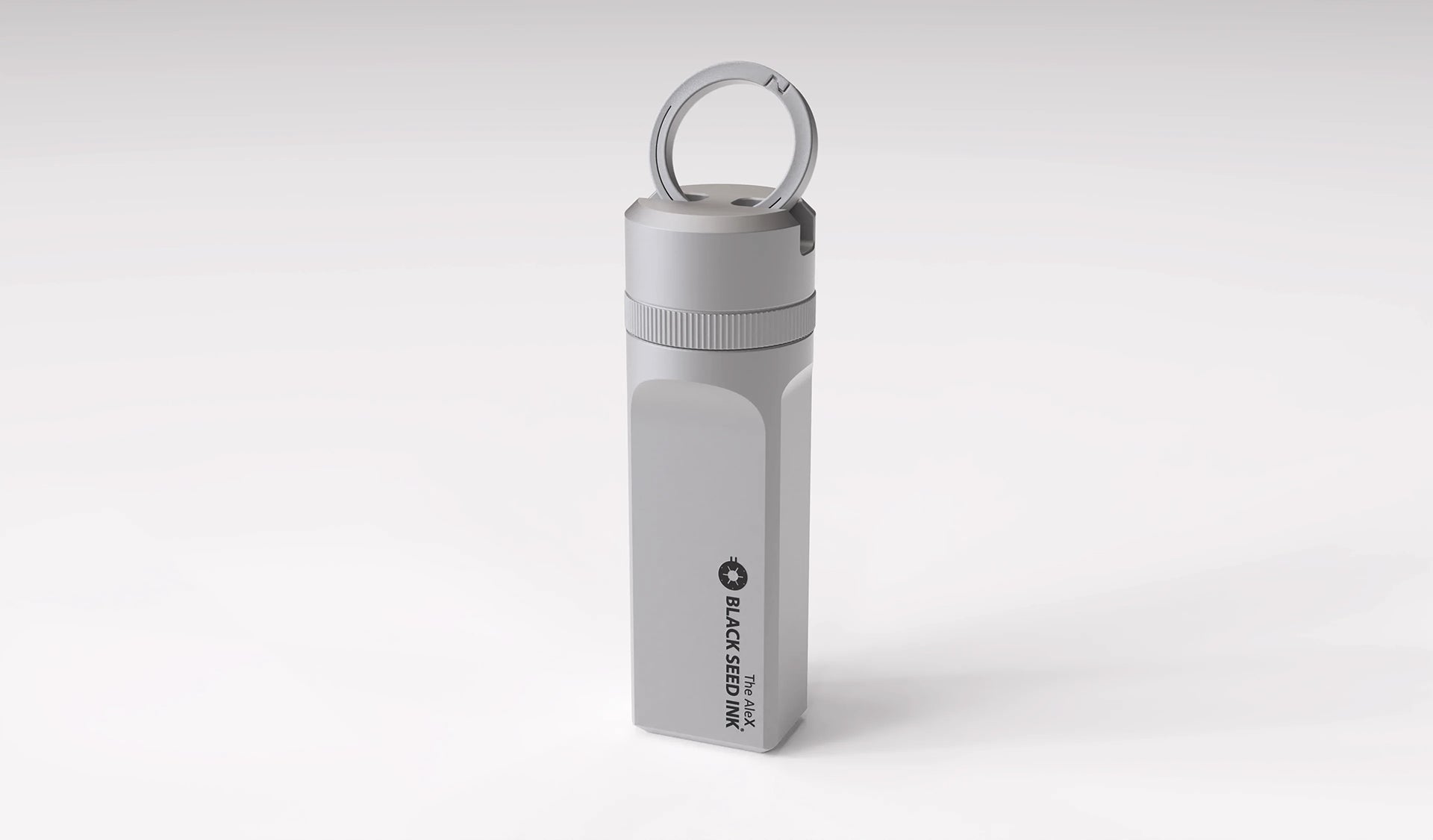Sandblast titanium storage capsule for Ledger Nano hardware wallet
