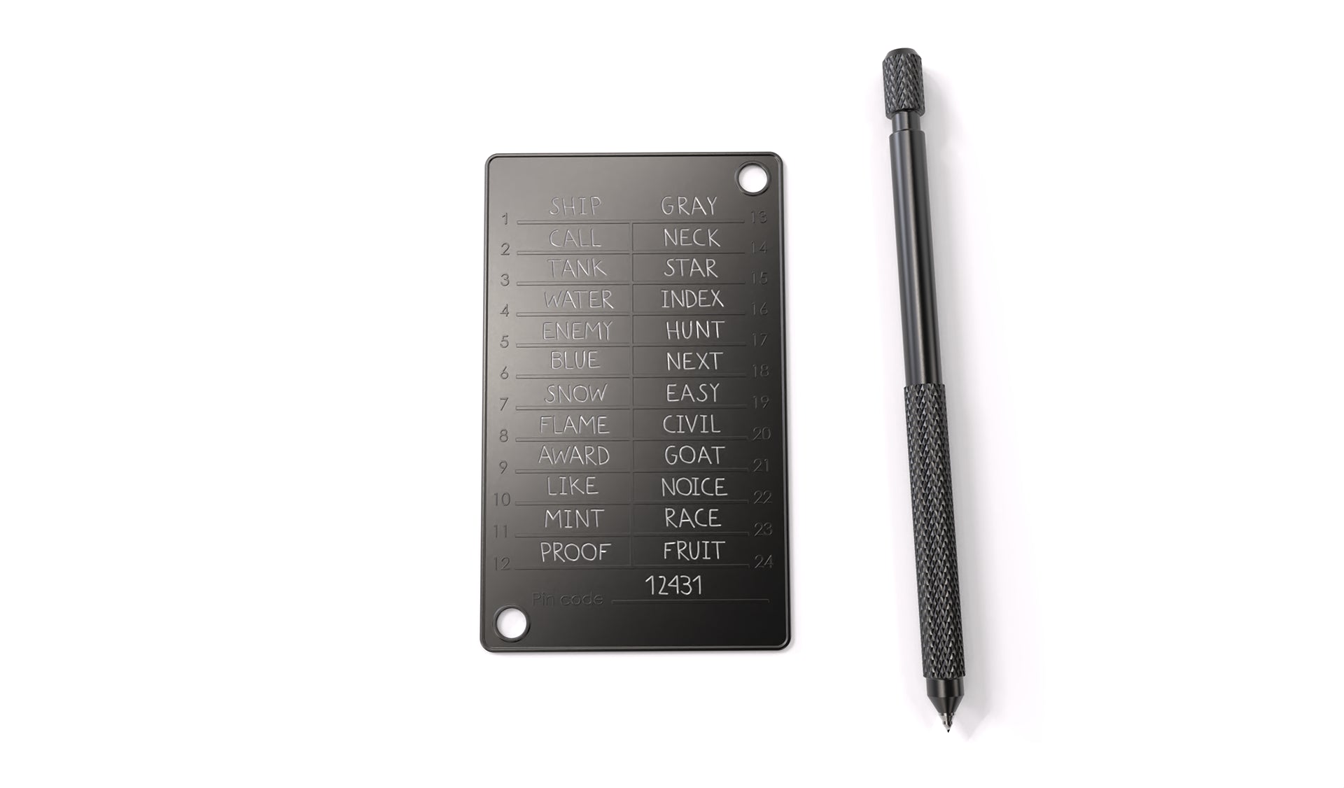A single seed phrase wallet by Black Seed Ink