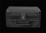 Black Seed Ink secure storage case featuring a durable, heavy-duty design with a combination lock for enhanced security. Ideal for safely storing cryptocurrency assets and valuable items.