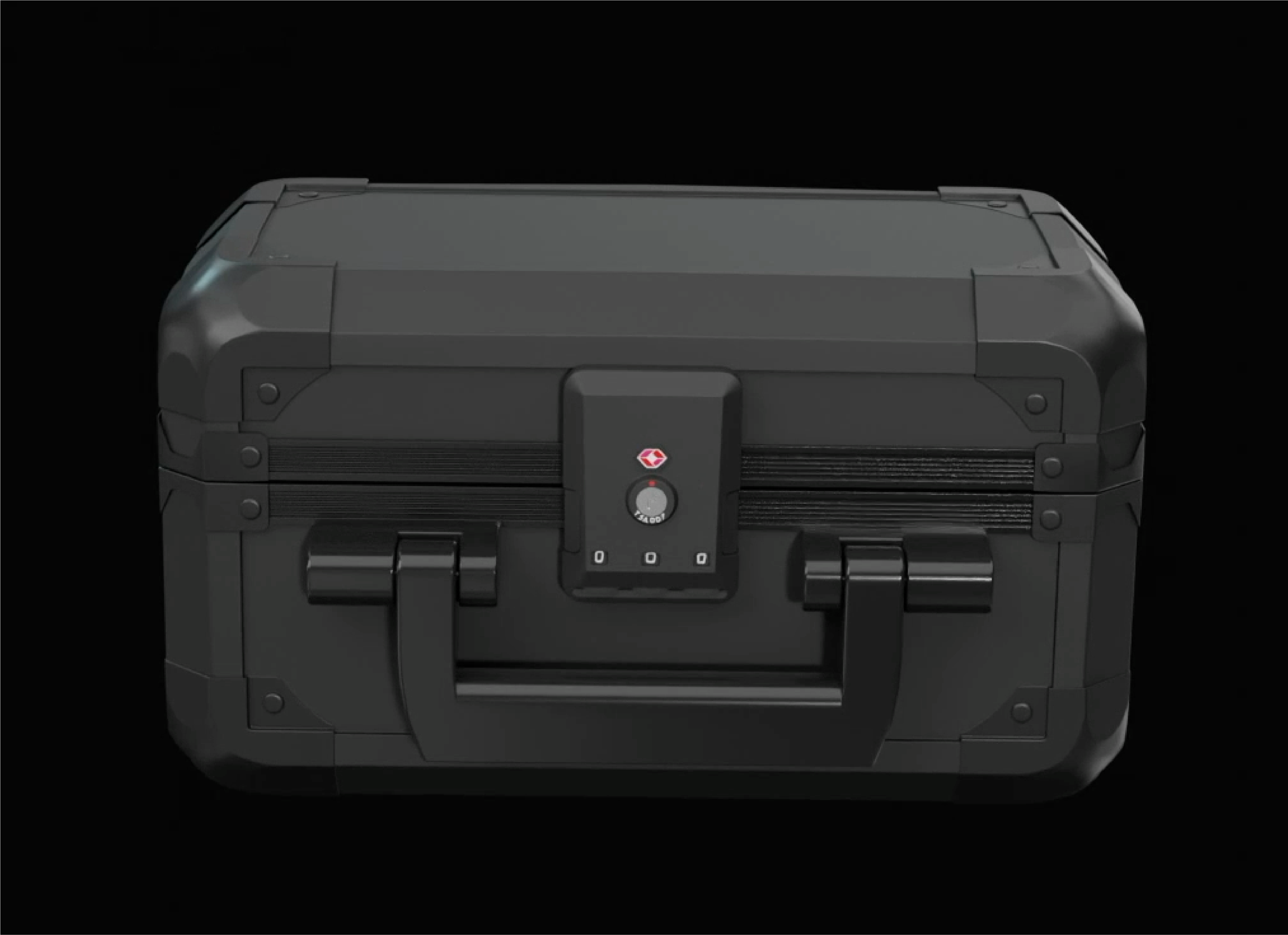 Black Seed Ink secure storage case featuring a durable, heavy-duty design with a combination lock for enhanced security. Ideal for safely storing cryptocurrency assets and valuable items.
